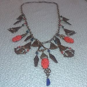 Egyptian charm necklace